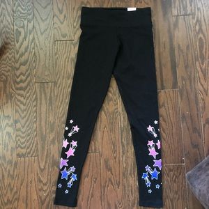 Girls Justice star print back leggings size 12